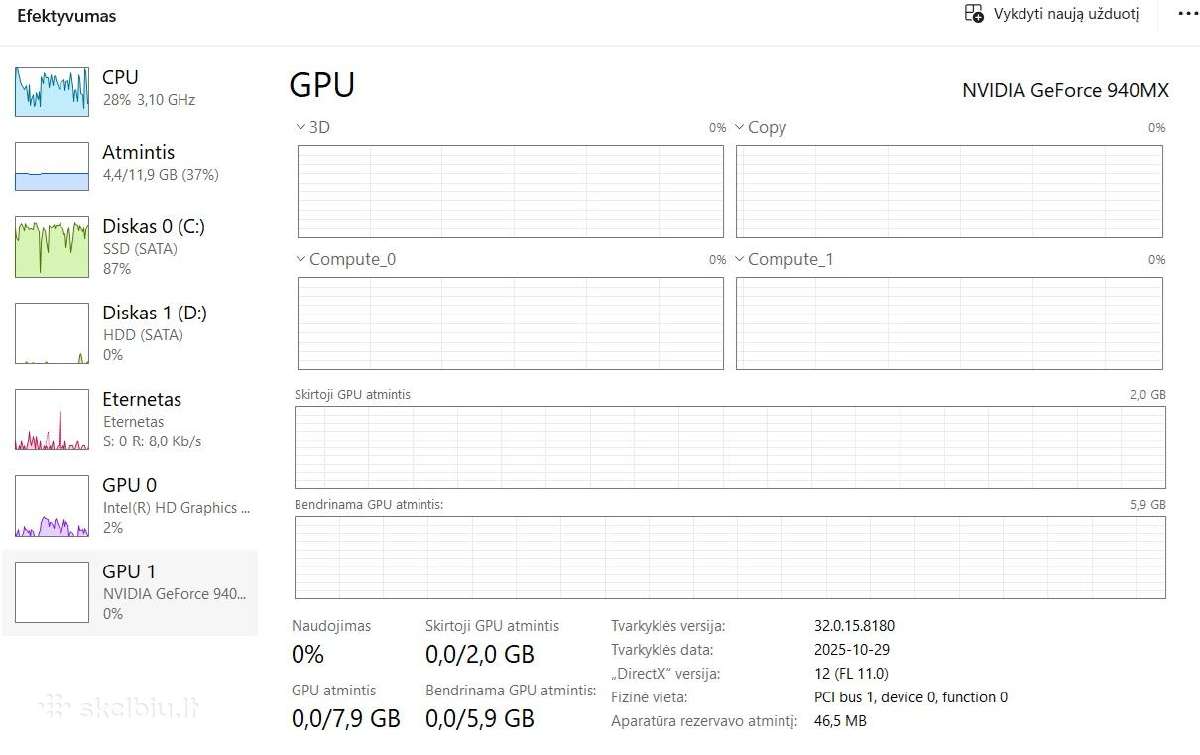 Nešiojamasis kompiuteris Asus leptop x556uq - nuotraukos Nr. 10