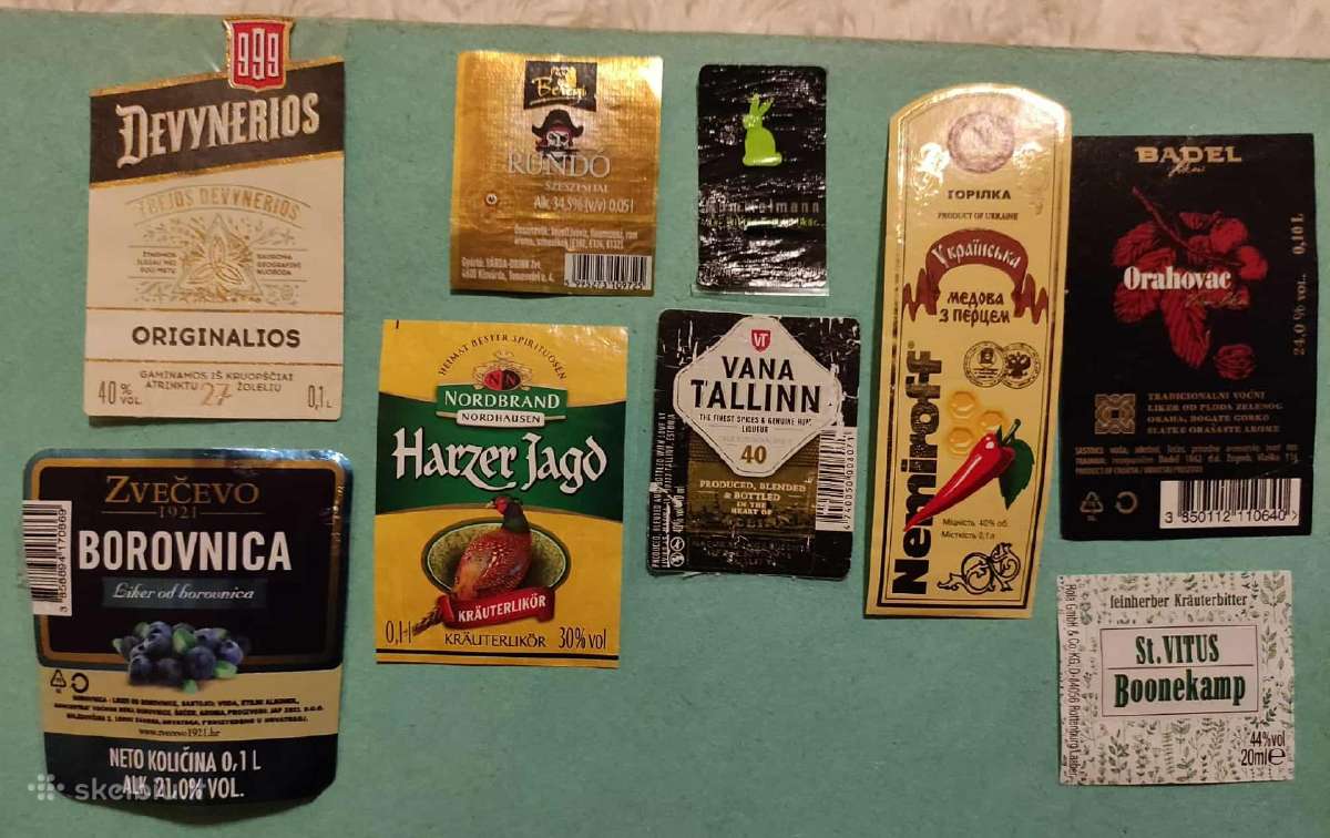 Senos alkoholio etiketės mini - nuotraukos Nr. 20