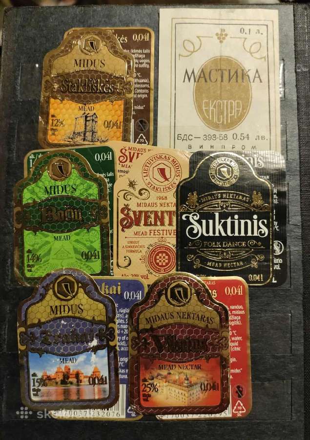 Senos alkoholio etiketės mini - nuotraukos Nr. 16