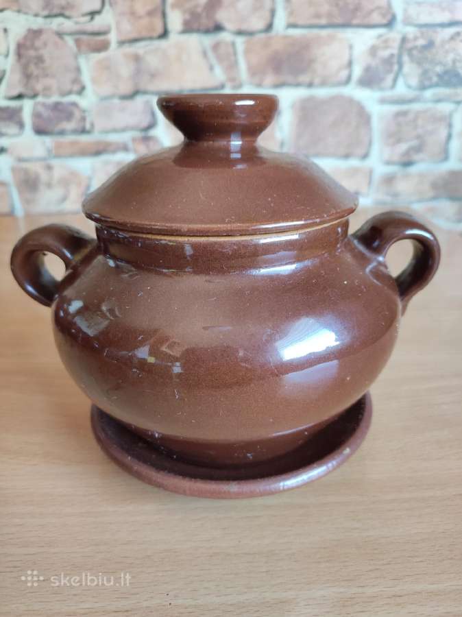 Tradicinės molinės čenakinės su lėkštutėmis 0,7l