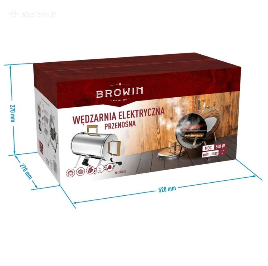 Elektrinė nešiojama rūkykla su termostatu Browin - nuotraukos Nr. 5