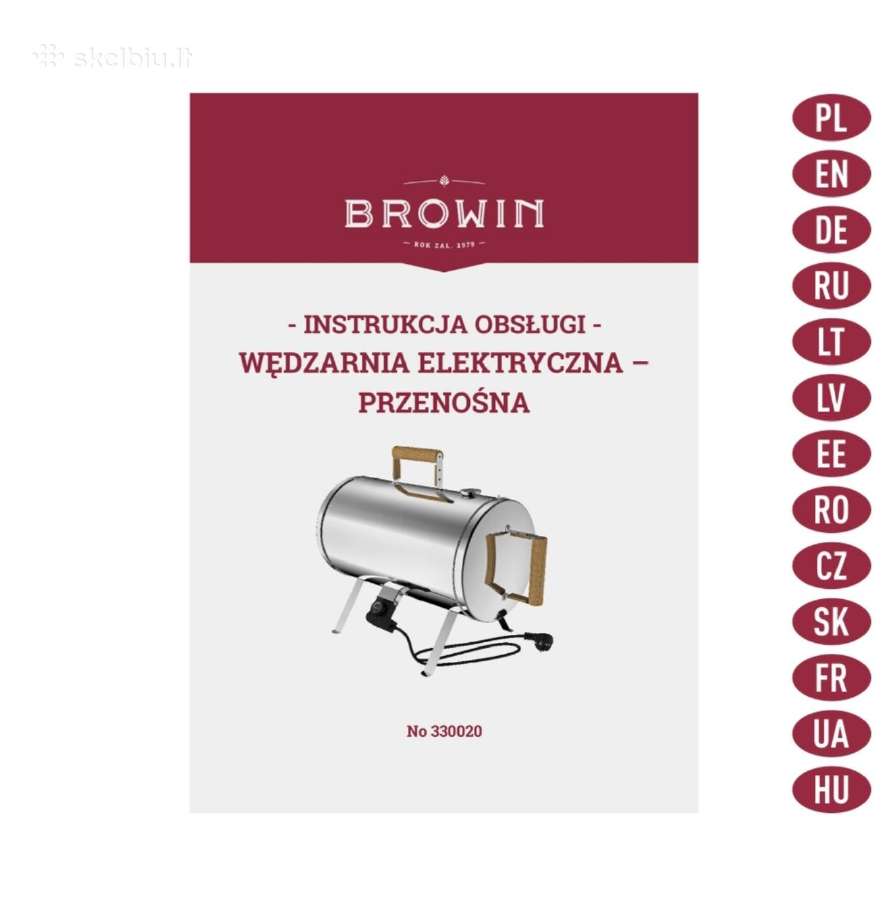 Elektrinė nešiojama rūkykla su termostatu Browin - nuotraukos Nr. 9