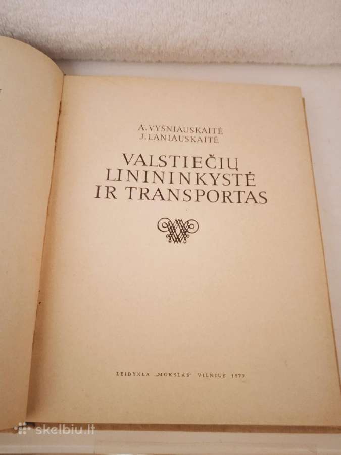 Knyga "Valstiečių lininikystė ir transportas"