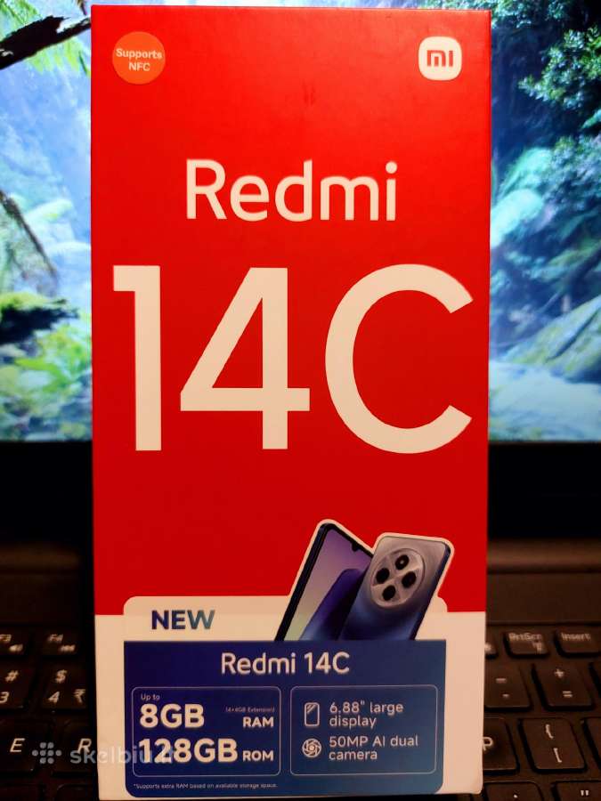Naujas Xiaomi Redmi 14c (8gb+128gb) išmanusis tele