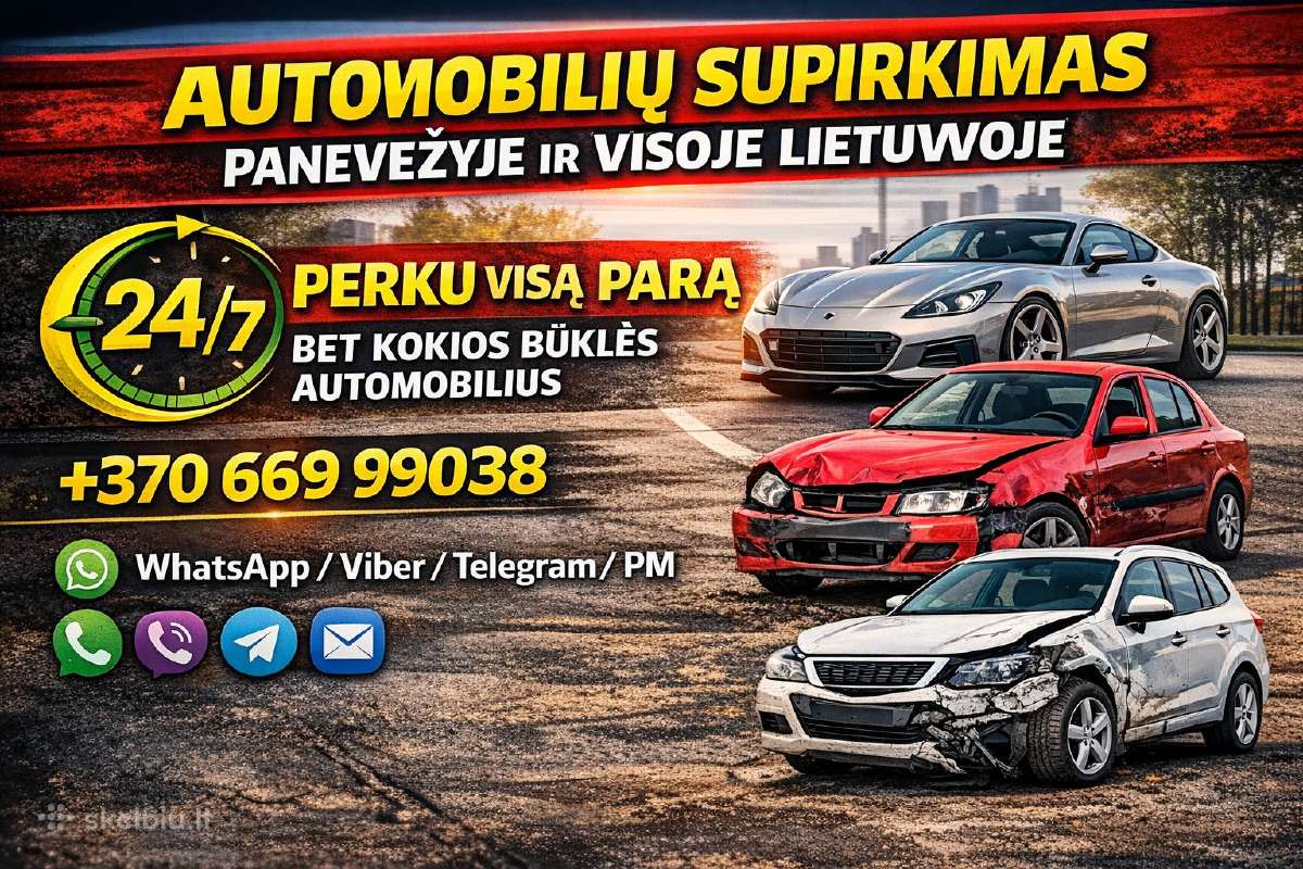 Panevežyje Ir Visoje Lietuvoje Perku Automobilius