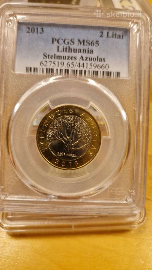 Pcgs Sertifikuoti 2 Lt (jubiliejiniai) - nuotraukos Nr. 8