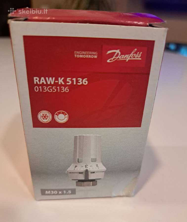 Termostatinė galvutė Danfoss-raw-k 5136 - nuotraukos Nr. 6