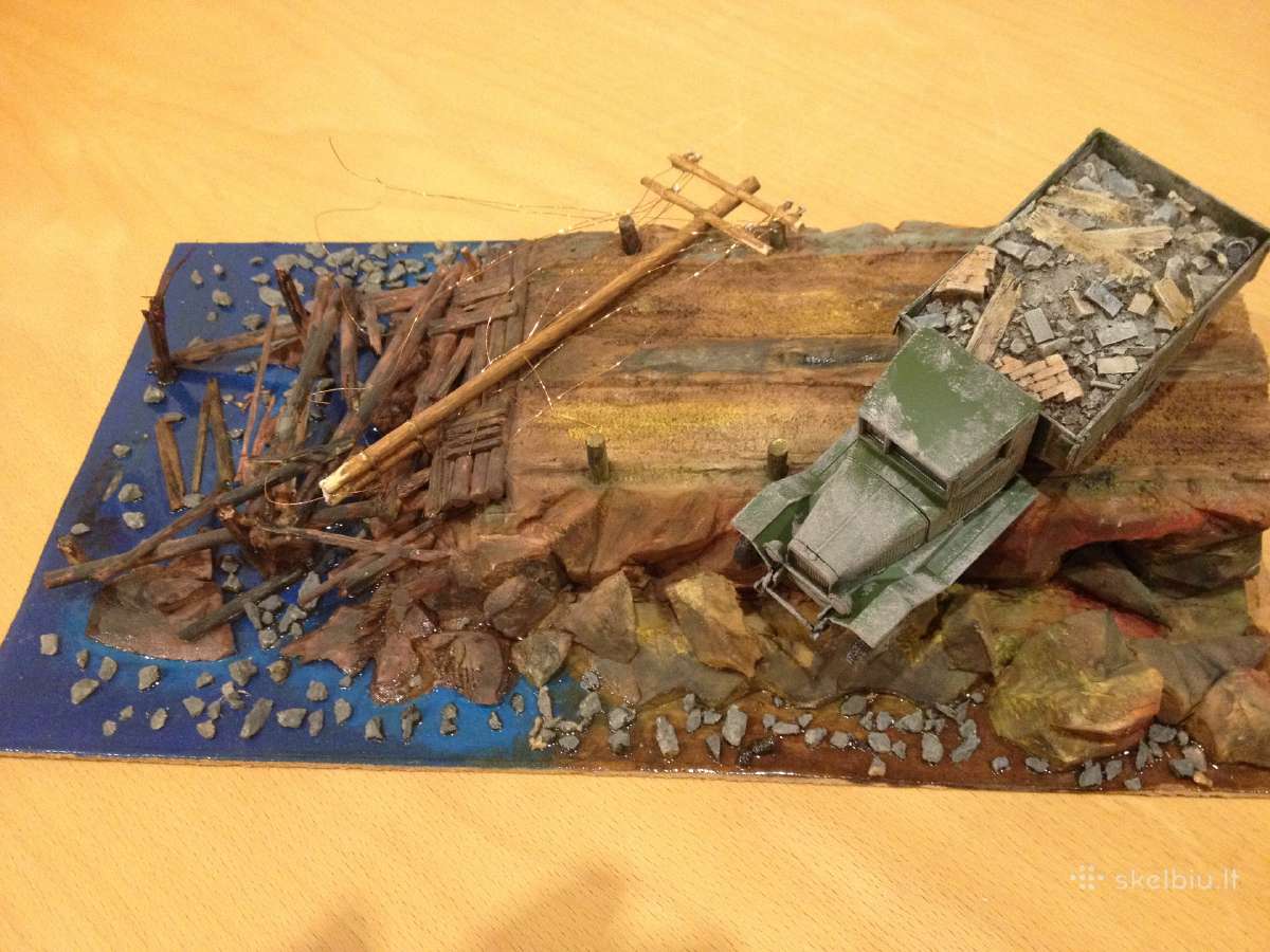 Diorama "susprogdintas tiltas" - nuotraukos Nr. 3