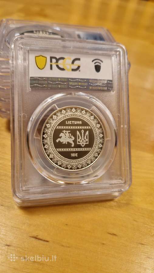 Pcgs 10eur moneta Ukrainos kovai