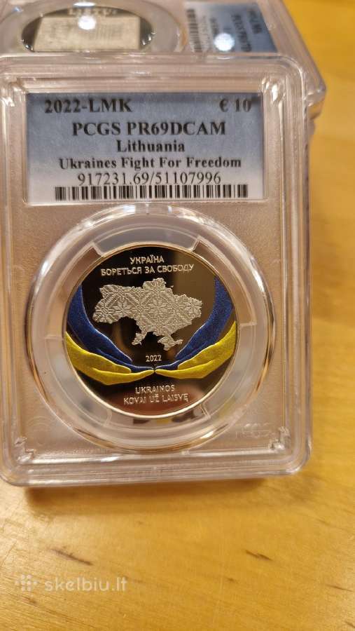 Pcgs 10eur moneta Ukrainos kovai - nuotraukos Nr. 2