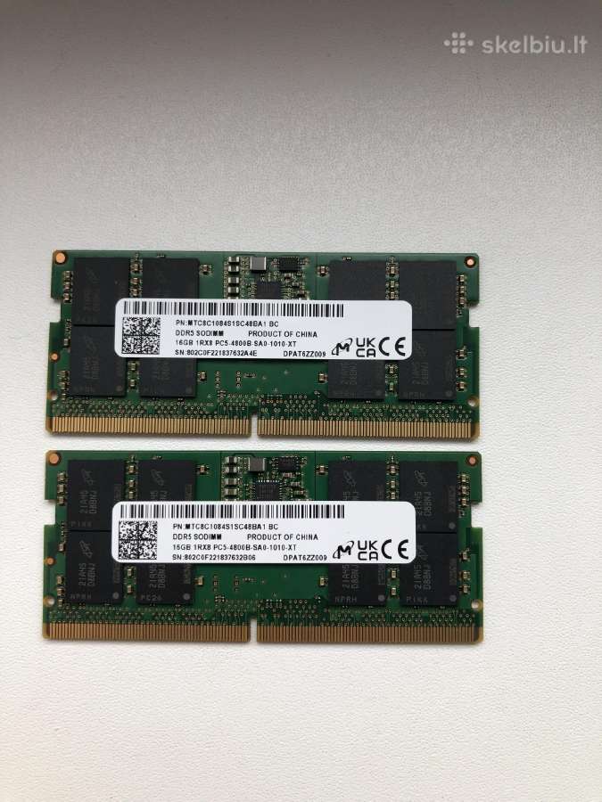 1x 32gb RAM ddr5 - nuotraukos Nr. 2