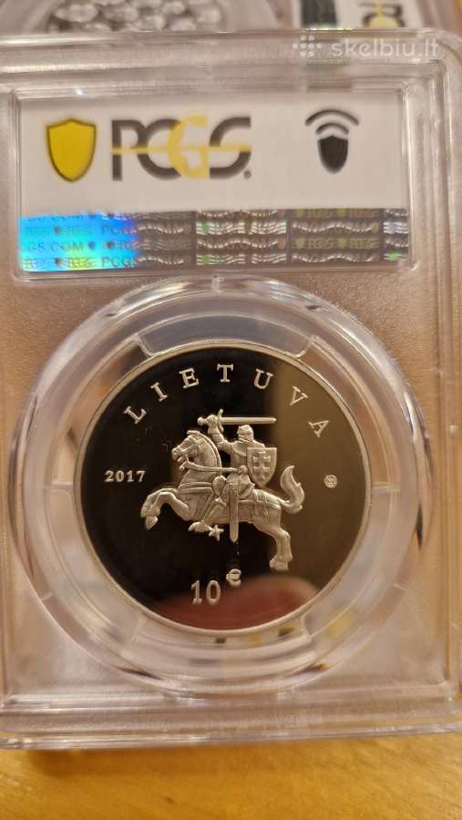 2017m.10eur moneta lietuvių skalikui ir žemaitukui