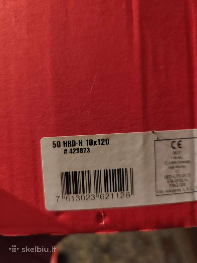 Hilti betonsraigtis Hrd H 10120