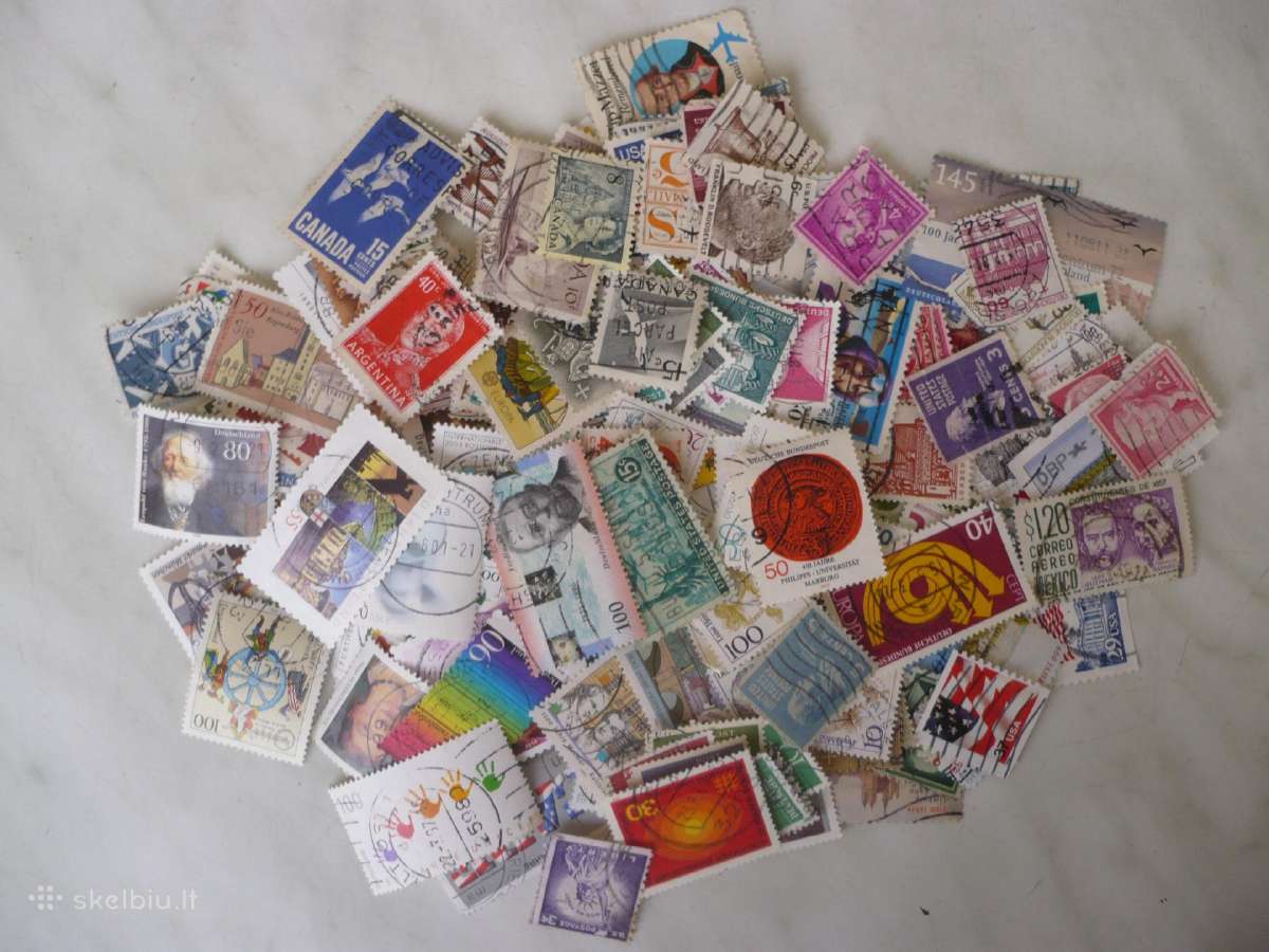 Skirtingu pašto ženklu rinkinys Nr43 , viso 265vnt