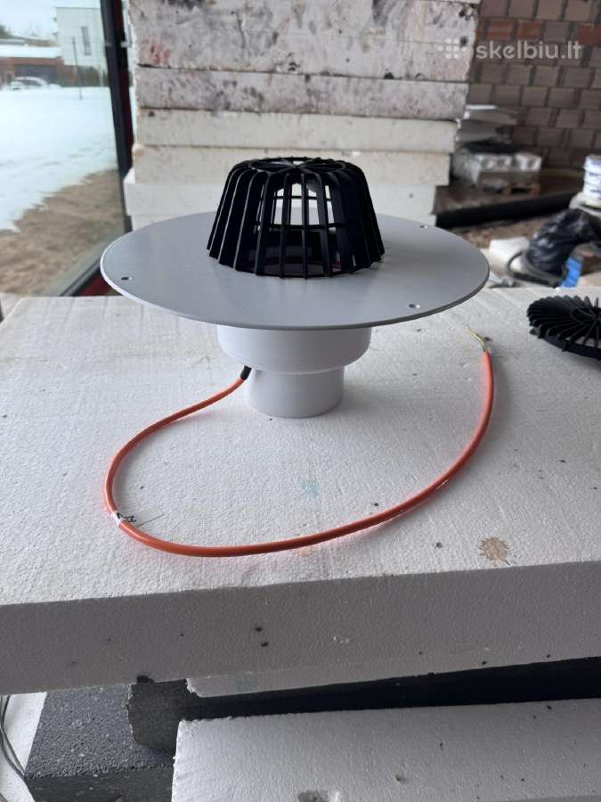 Stogo įlaja elektrifikuota Dn110 su Pvc flanšu