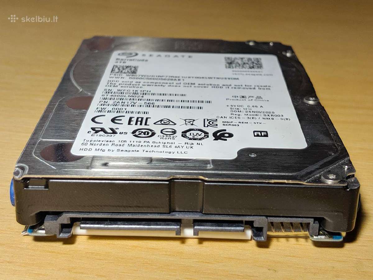 4tb 2.5" 15mm Seagate Barracuda HDD (St4000lm024)