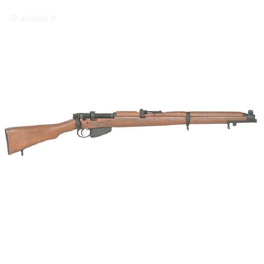 Lee–enfield airsoft su tikru medžiu ir gilzėm nauj - nuotraukos Nr. 2