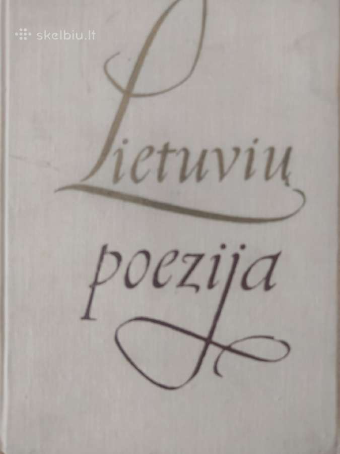 Knygos "Lietuvių poezija"