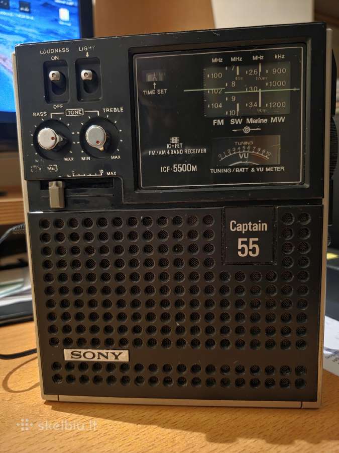 Sony Icf-5500w / Captain 55 radijo imtuvas