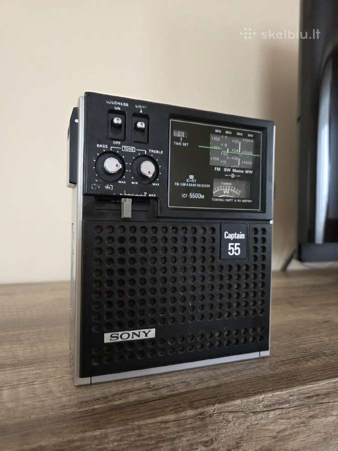 Sony Icf-5500w / Captain 55 radijo imtuvas - nuotraukos Nr. 2