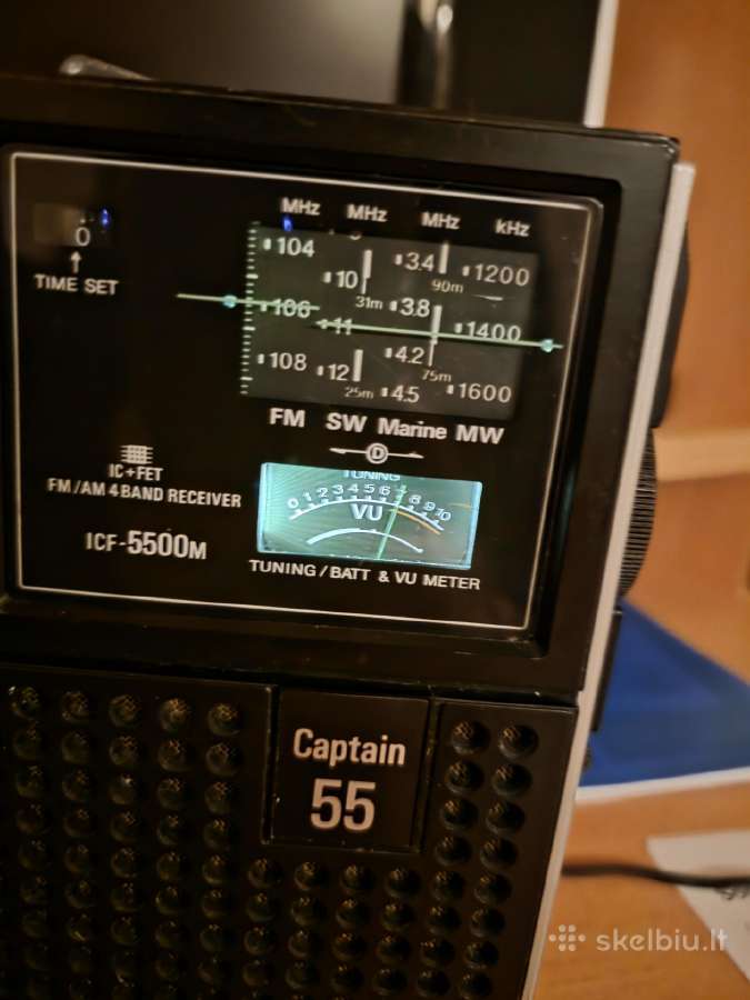 Sony Icf-5500w / Captain 55 radijo imtuvas - nuotraukos Nr. 3
