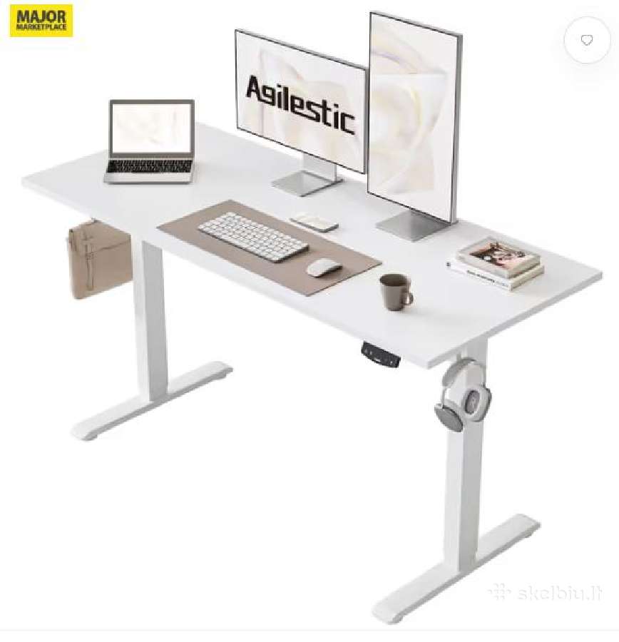 Ergonomiškas elektrinis sėdėjimo-stovėjimo stalas