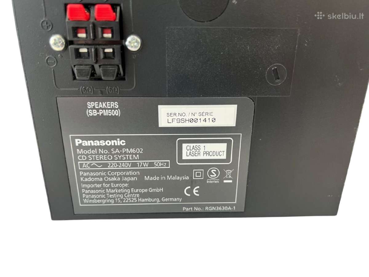 Panasonic Sa-pm602 muzikinis centras + 3 mėn. gara - nuotraukos Nr. 7