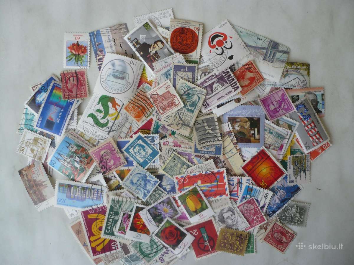 Skirtingu pašto ženklu rinkinys Nr49 , viso 266vnt