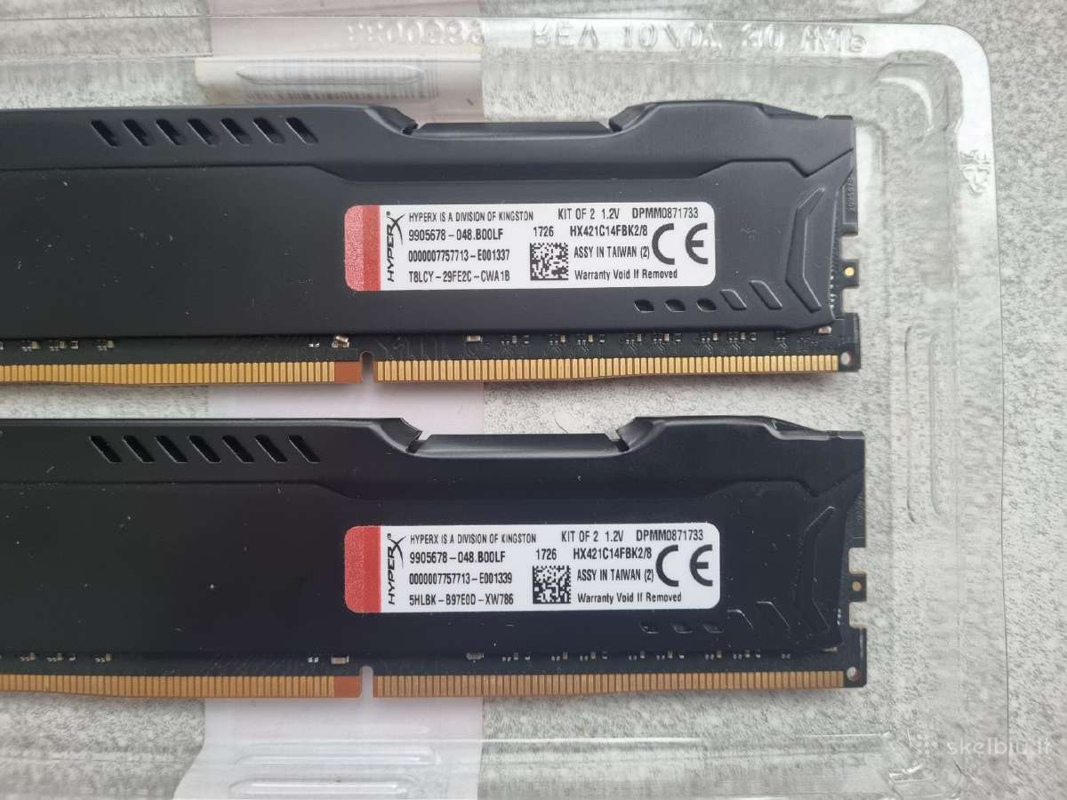 Kingstone Fury Hyper Ddr4 (2x4gb) - nuotraukos Nr. 2