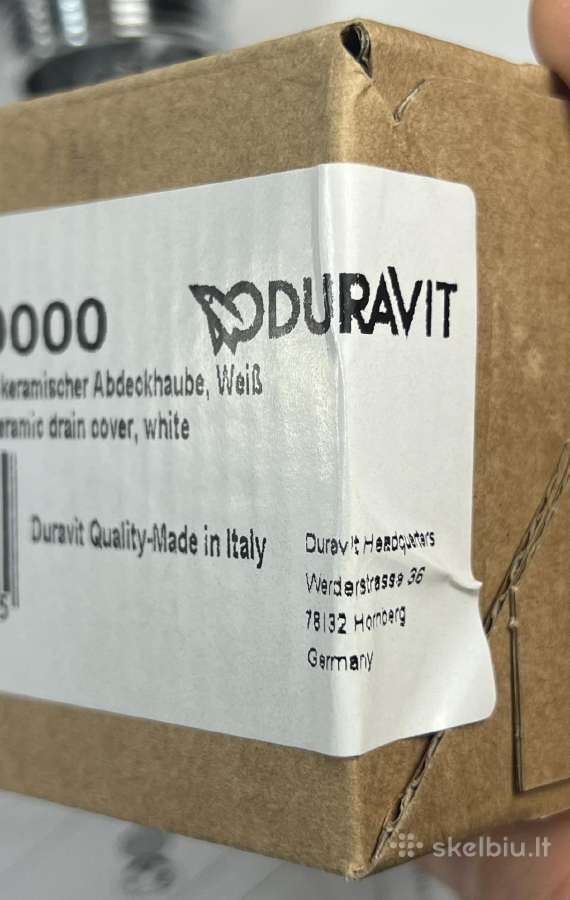 Naujas Duravit Dugno Voztuvas Praustuvui - nuotraukos Nr. 5