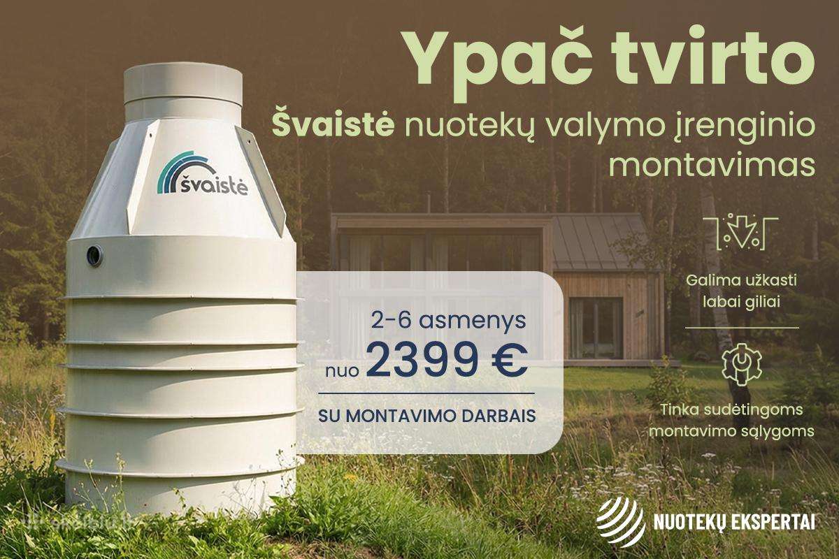 Nuotekų įrenginiai Švaistė su Viskas Įskaičiuota