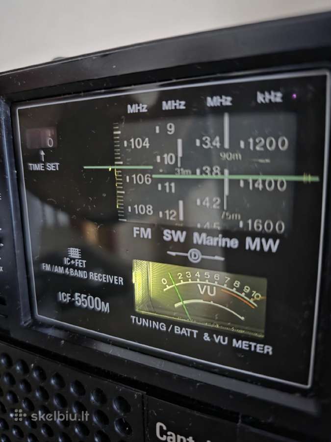 Sony Icf-5500w / Captain 55 radijo imtuvas - nuotraukos Nr. 9