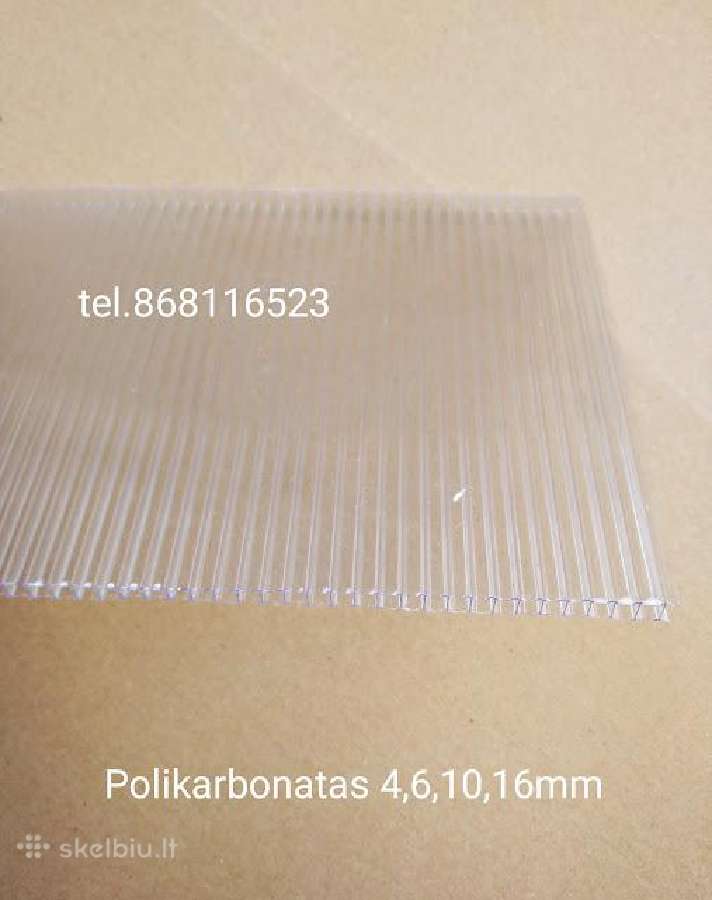Kanalinis polikarbonatas 10mm storio - nuotraukos Nr. 4