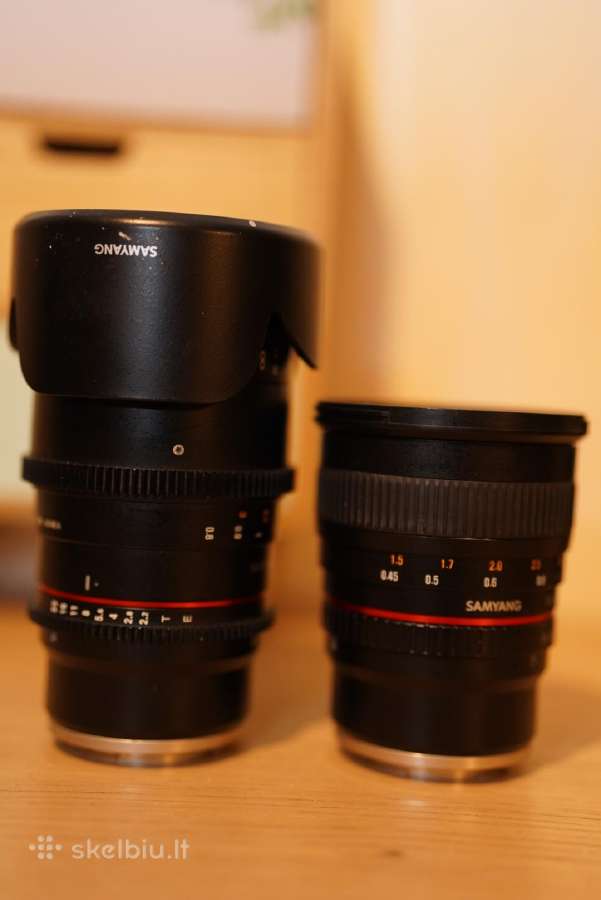 Samyang 50mm t1.5 ir 135mm T2.2 abu - nuotraukos Nr. 4