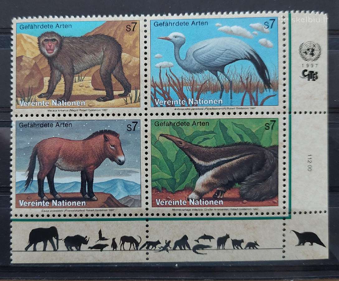 Jungtinės Tautos (Viena) 1997 fauna, švarus, mich