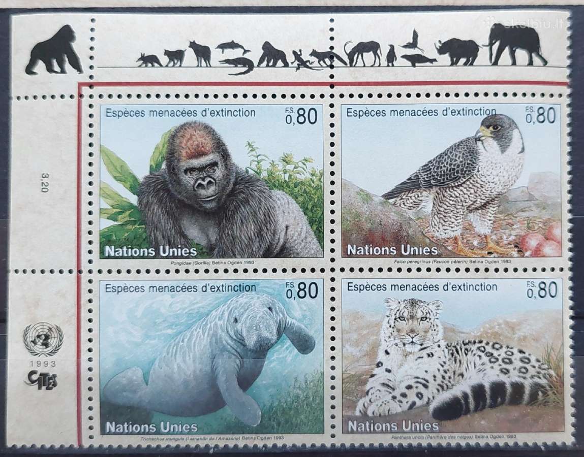 Jungtinės Tautos (Ženeva) 1993 fauna, švarus, mich