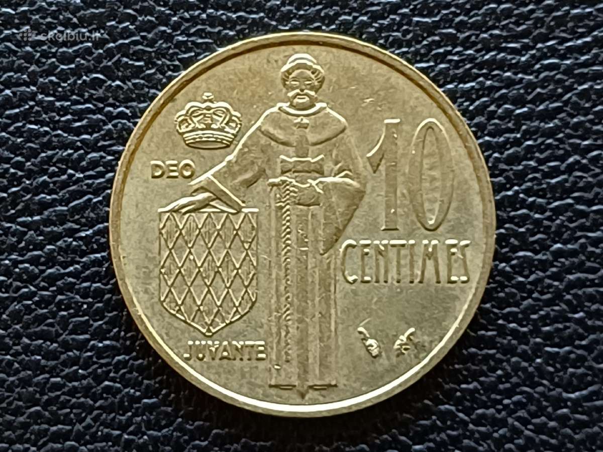 10 centimų 1975m. Monakas unc