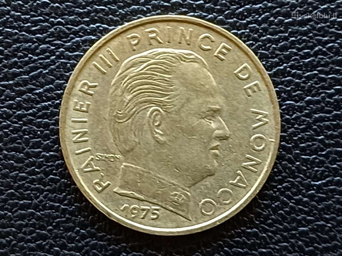 10 centimų 1975m. Monakas unc - nuotraukos Nr. 2