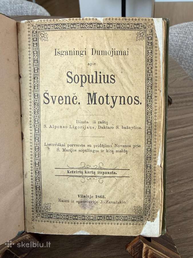 Retų religinių knygų konvoliutas 1863 m.