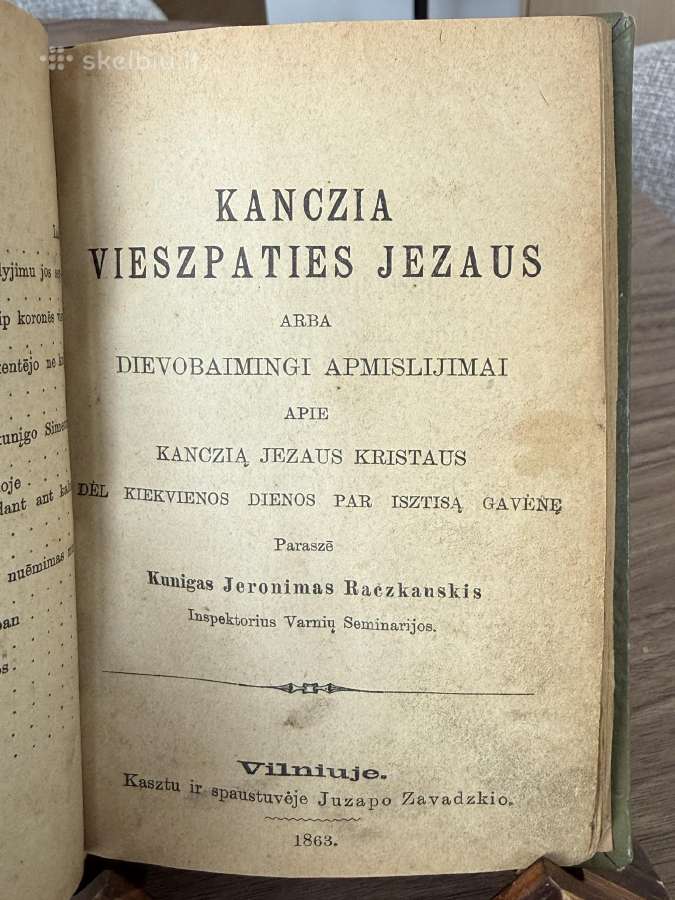 Retų religinių knygų konvoliutas 1863 m. - nuotraukos Nr. 6