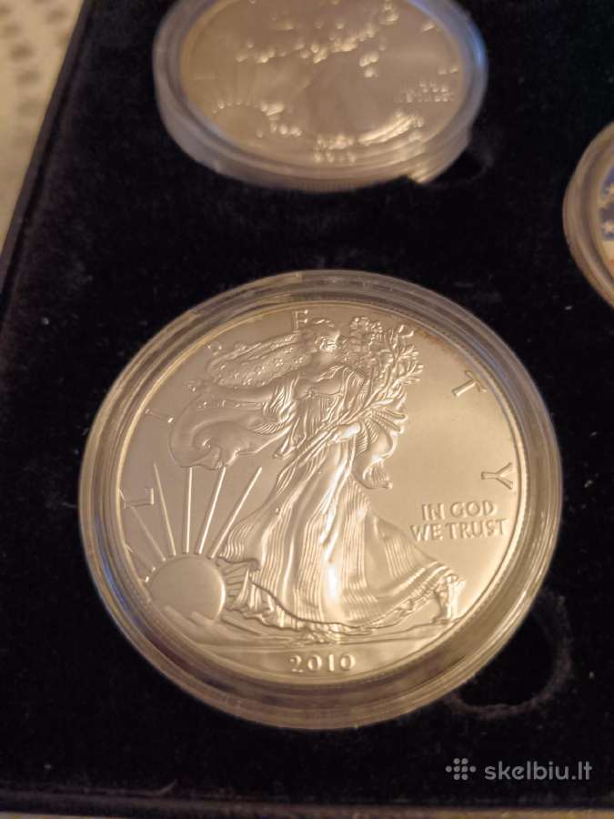 Išskirtinis 1 oz JAV "Sidabrinių erelių" rinkinys - nuotraukos Nr. 2