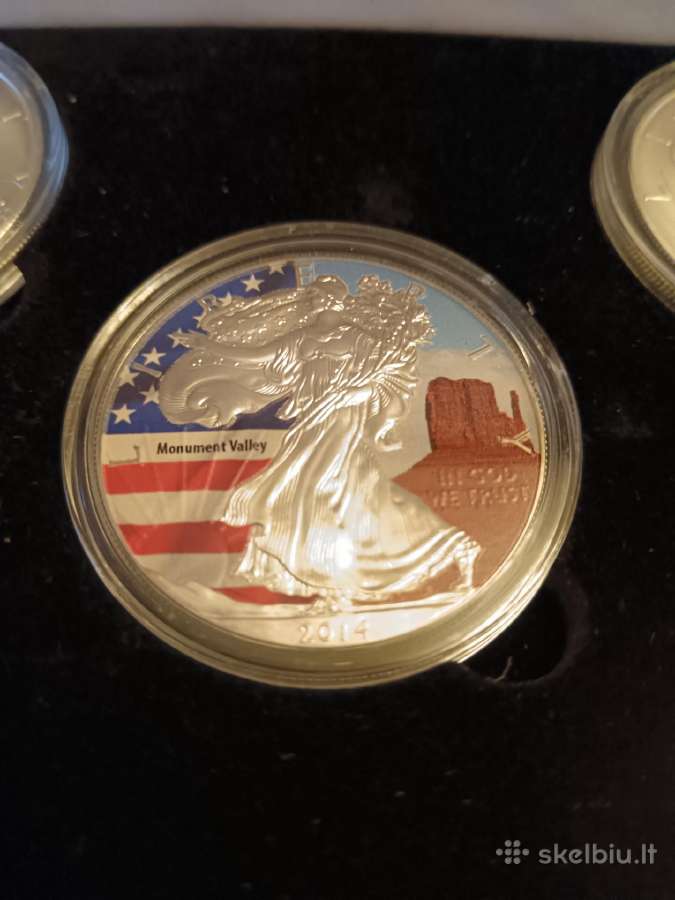 Išskirtinis 1 oz JAV "Sidabrinių erelių" rinkinys - nuotraukos Nr. 4