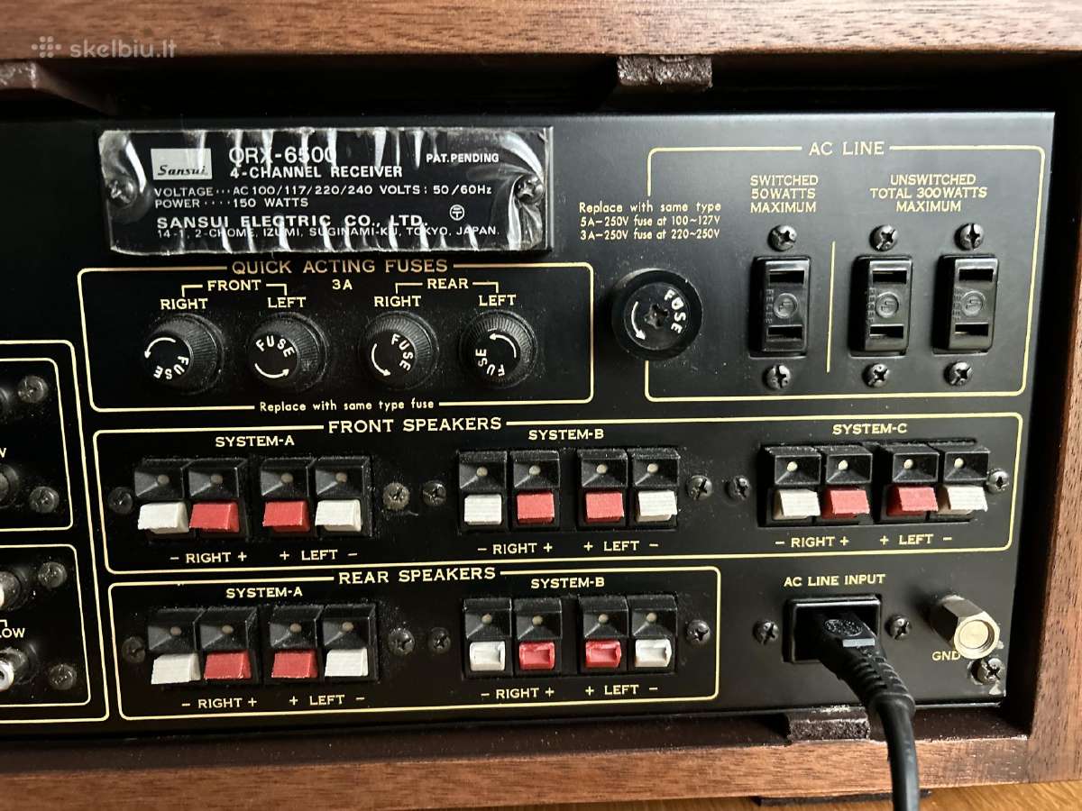 Vintažinis audio resyveris Sansui - nuotraukos Nr. 4
