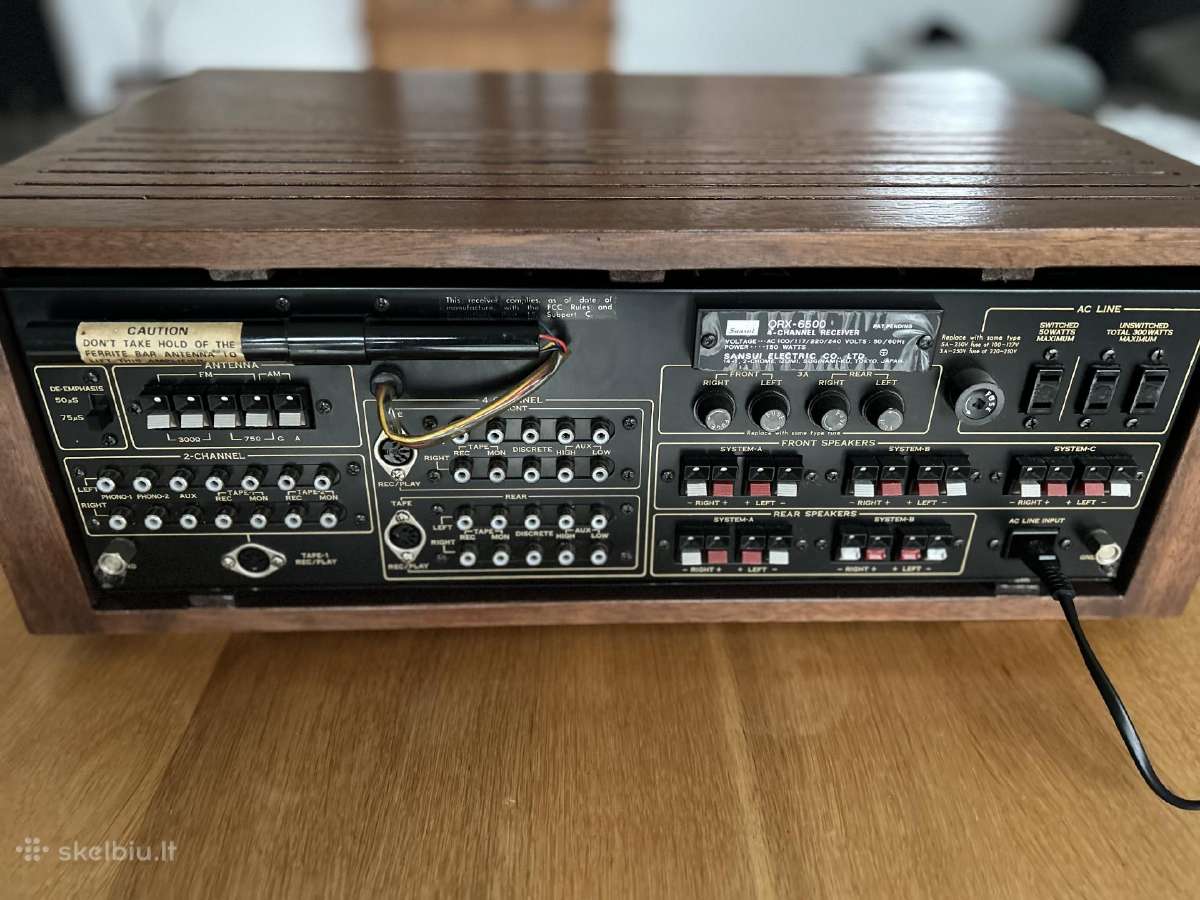 Vintažinis audio resyveris Sansui - nuotraukos Nr. 14