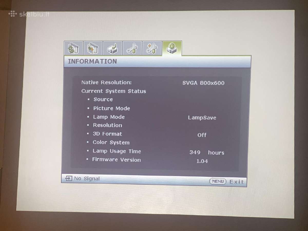 Projektorius Benq Ms506 - nuotraukos Nr. 4