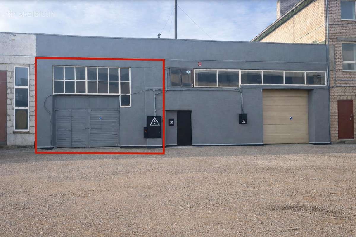 110 m² patalpos autoservisui / sandėliui su keltuv