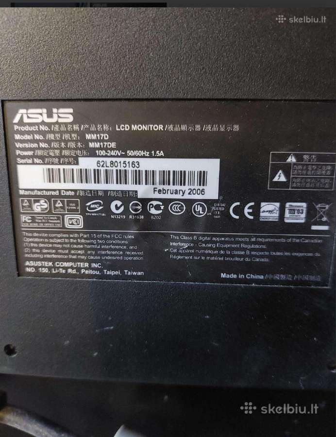 Asus monitorius - nuotraukos Nr. 2