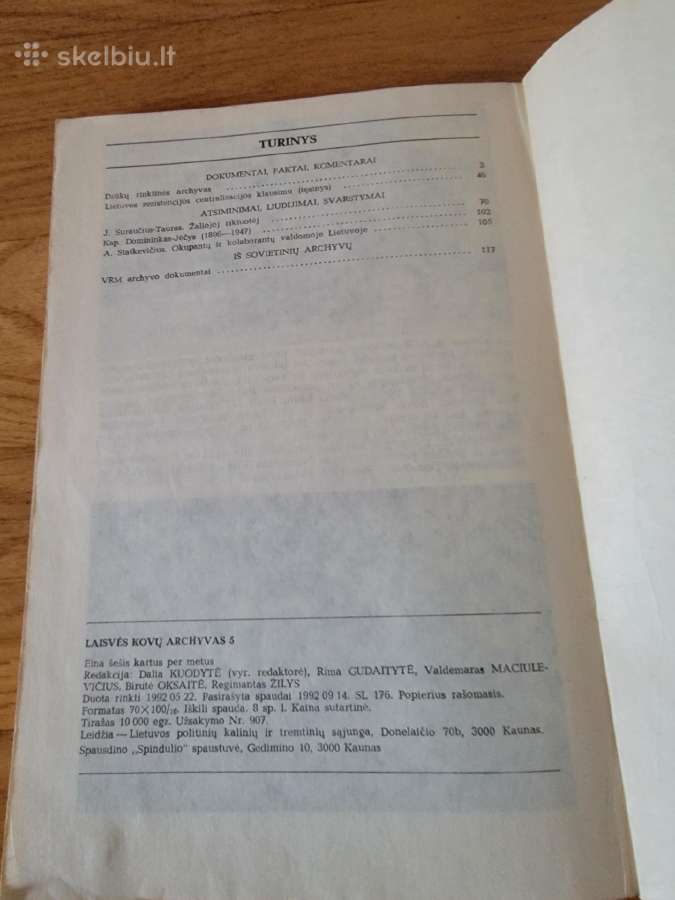 1992 m."laisvės kovų archyvas" - nuotraukos Nr. 5