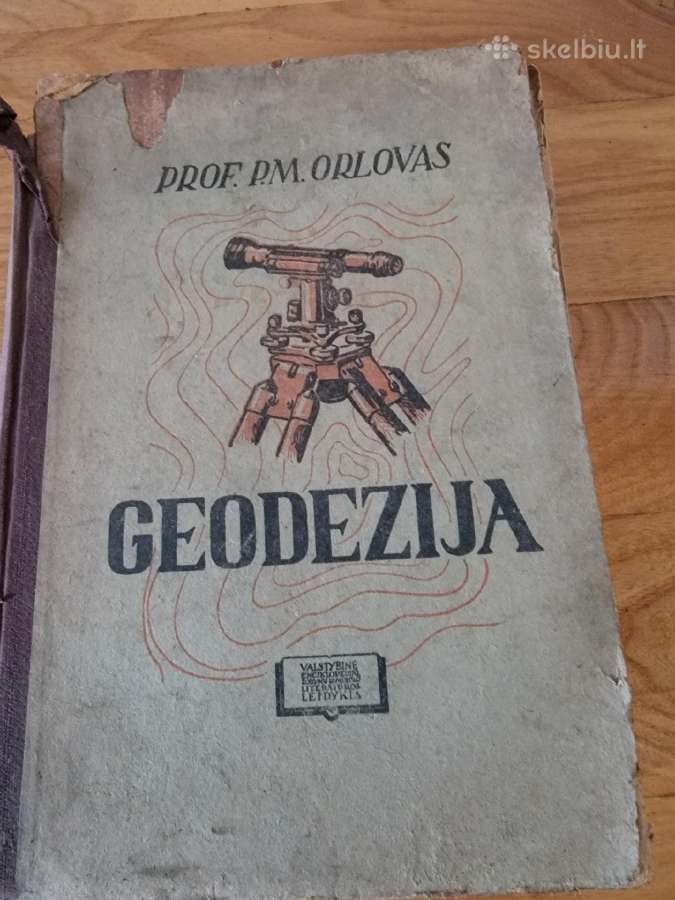 1949 m.prof.p.m.orlovo knyga "Geodezija"