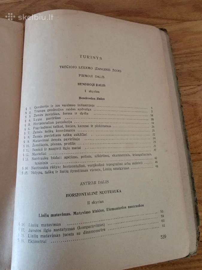 1949 m.prof.p.m.orlovo knyga "Geodezija" - nuotraukos Nr. 7